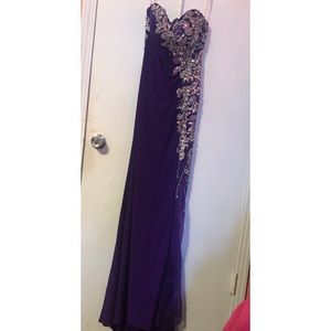 Purple prom dress